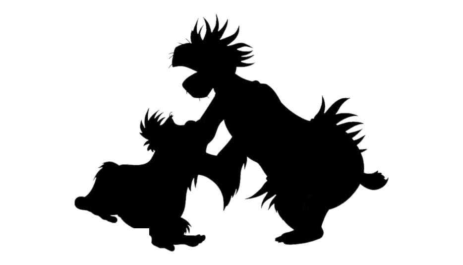 Mowgli hiding from danger, suspense moment, free transparent png